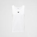 Prada Men's Summer Solid Color Logo Crew Neck Cotton Vest Top #76535