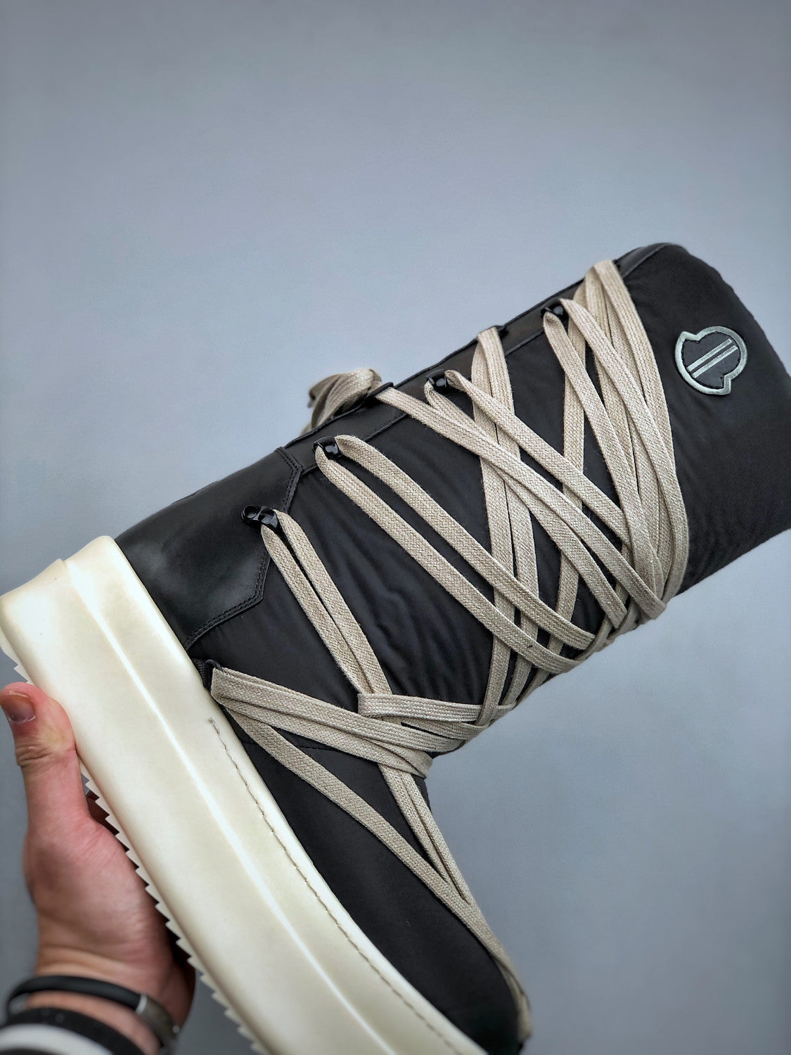 Moncler x Rick Owens DRKSHDW Crazy Strappy High-top Ski Boots #335512
