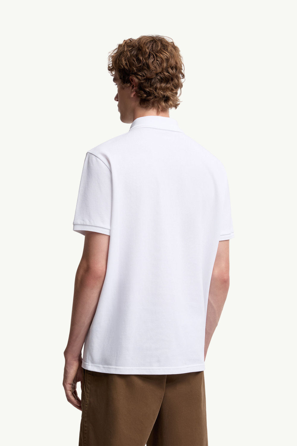 Moncler Black Logo Patch Cotton Piquet Polo Shirt Polos T-shirts #375497