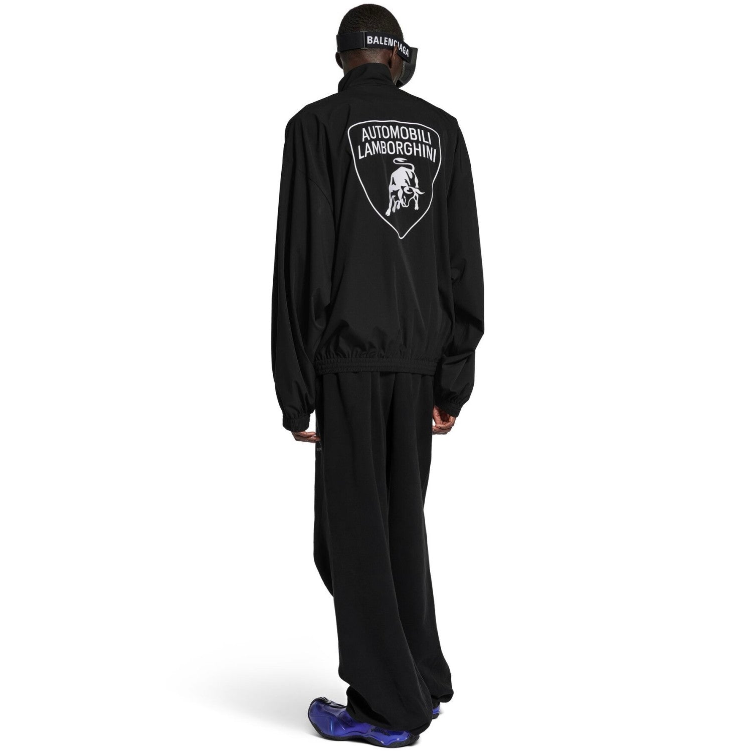 Balenciaga Men's Automobili Lamborghini Tracksuit Jacket Pants in Black#323881