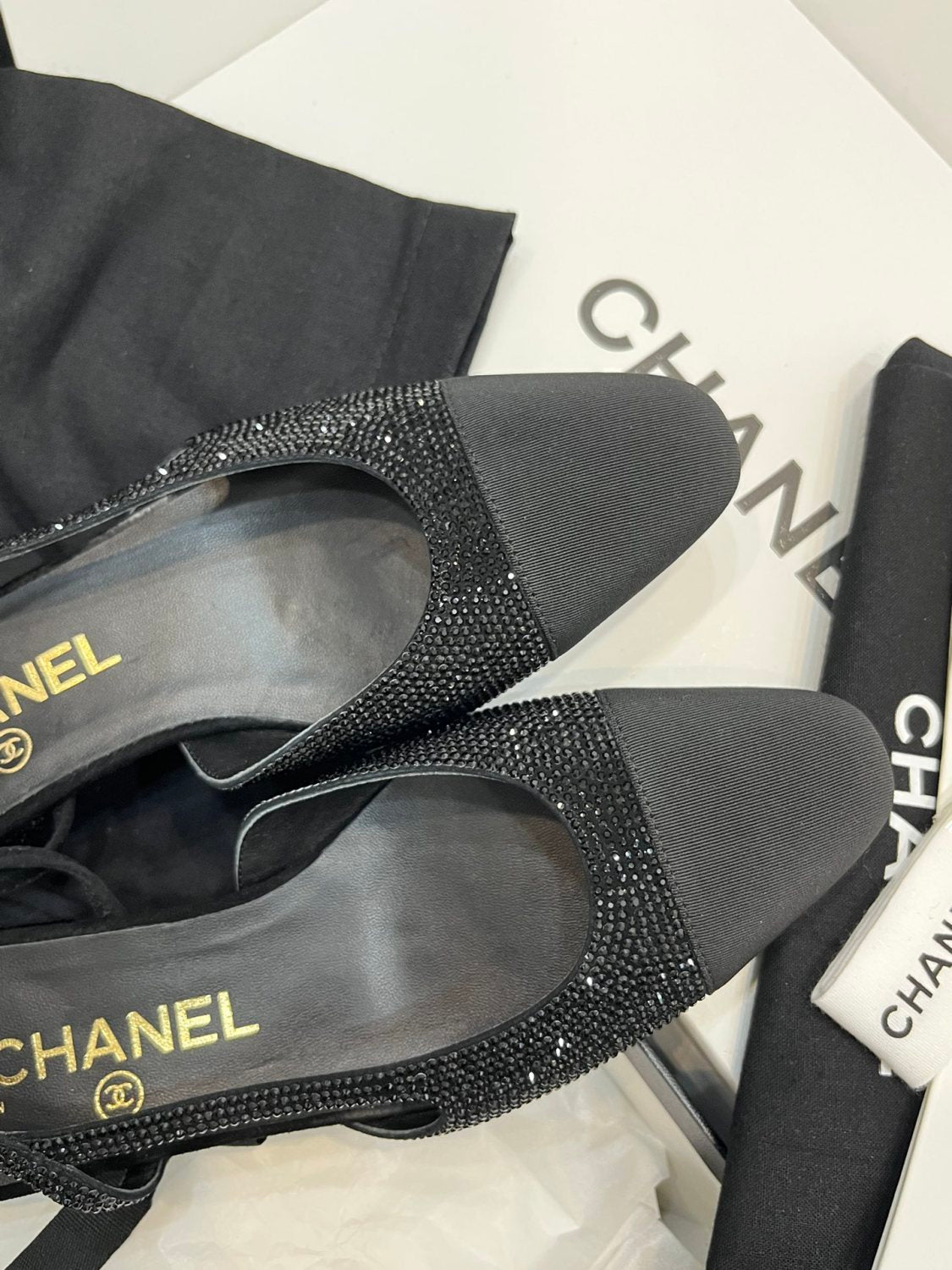 Chanel Women's Spring Summer Solid Colour Leather Round Toe Ballet Sandal Shoes #77255