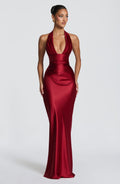 Elowen Maxi Dress - Deep Red