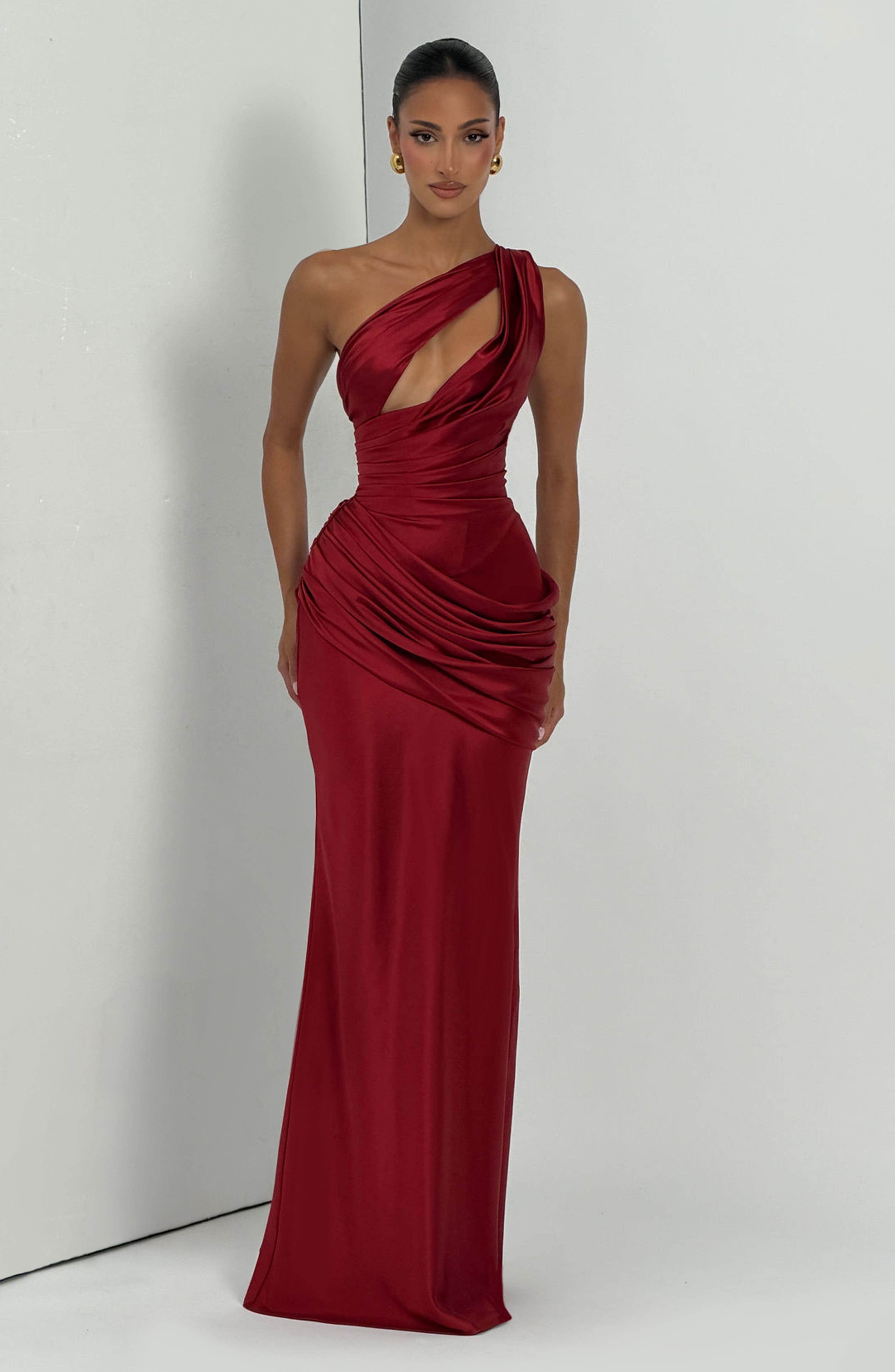 Emina Maxi Dress - Deep Red