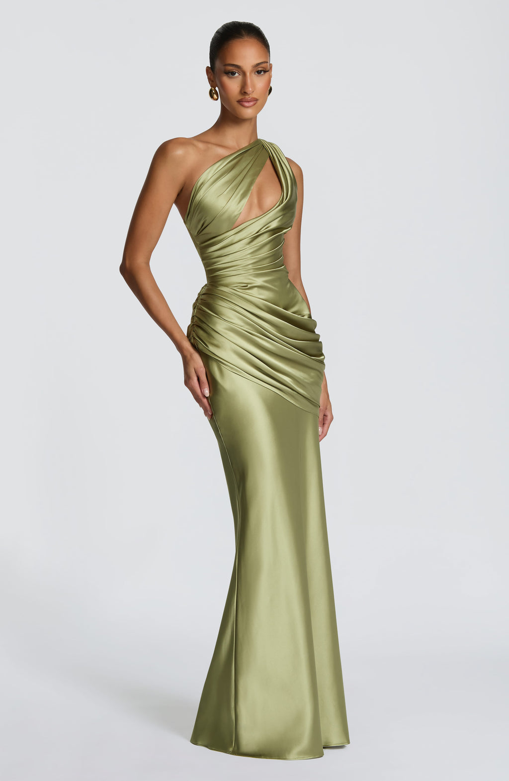 Emina Maxi Dress - Light Olive