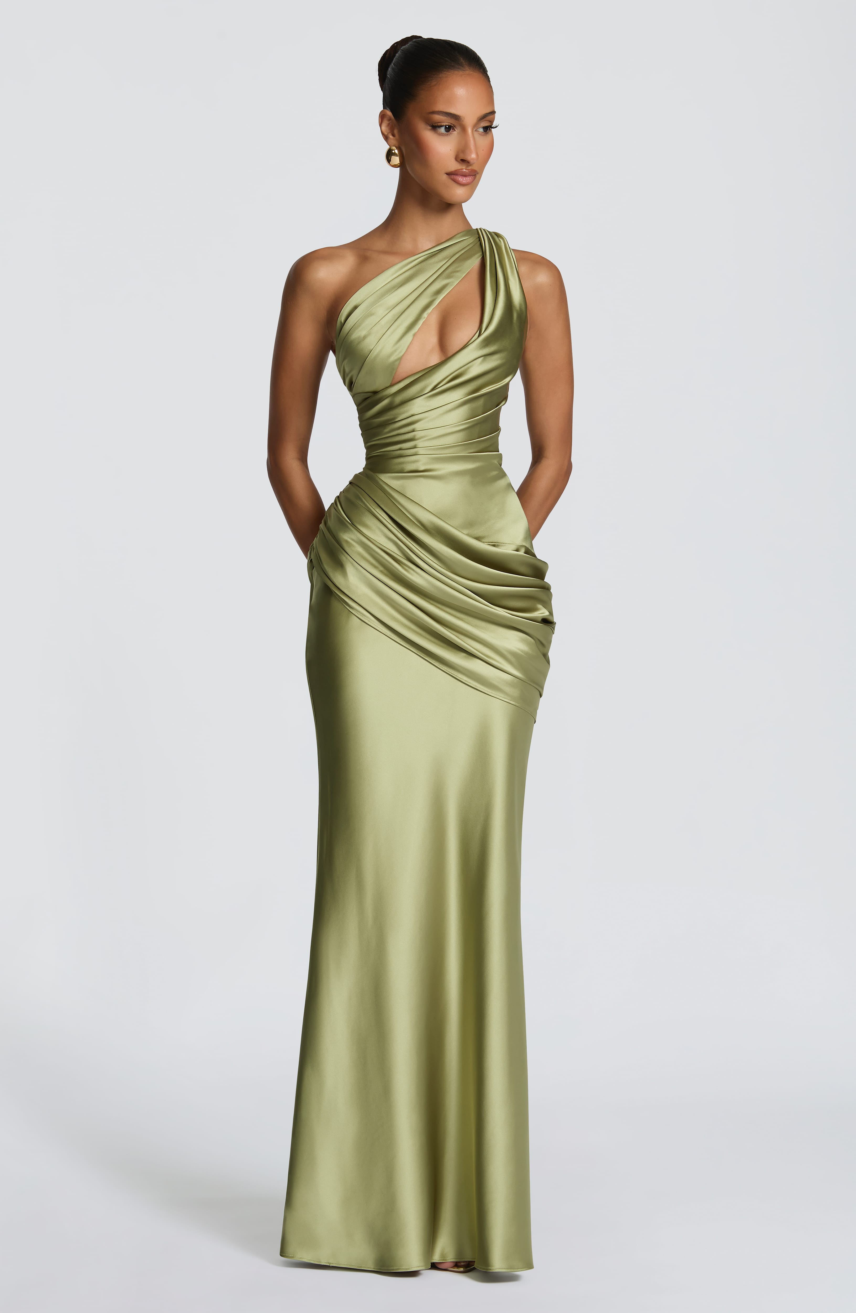 Emina Maxi Dress - Light Olive