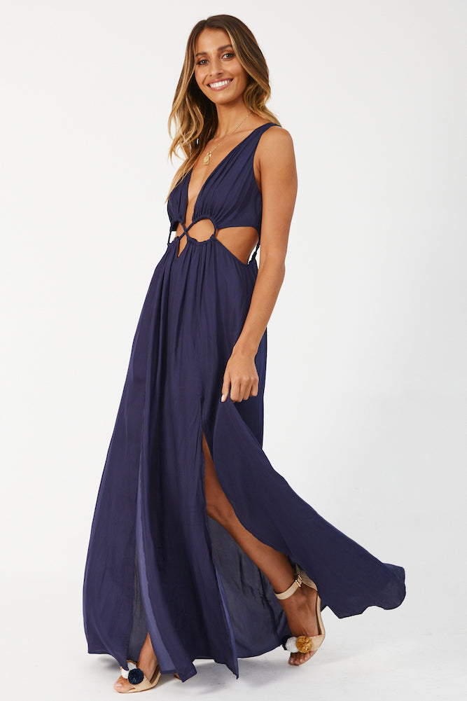 HELLO MOLLY Since I Met You Maxi Dress Ink
