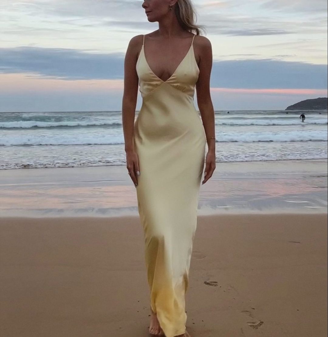 Ziah Maxi Dress - Lemon