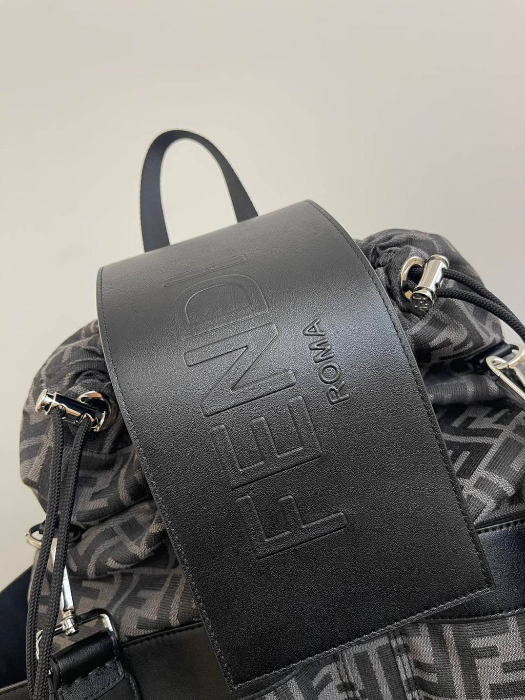 Fendi Unisex Fashion Classic Monogram Multi-Function Drawstring Backpack Tote Bag Bags #78816