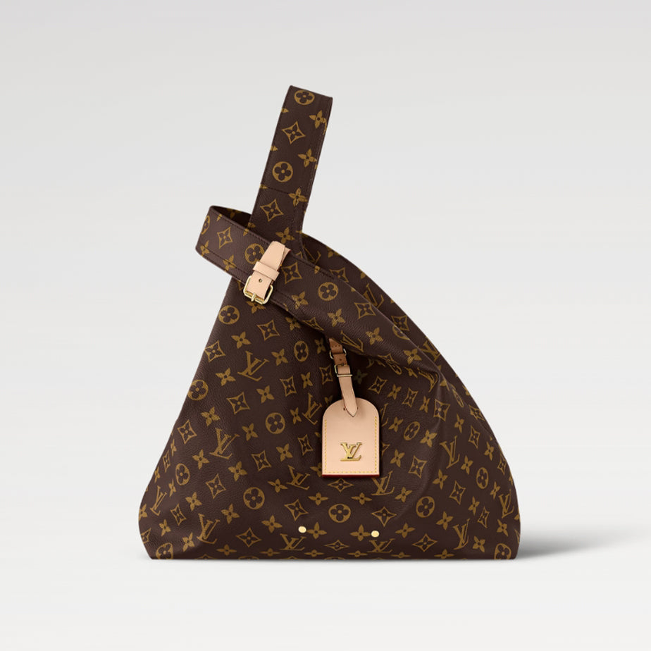 Louis Vuitton Women's ATLANTIS Large Handbags Logo Full Printed Canvas Solid Color Shoulder Crossbody Bags M46817 #81168
