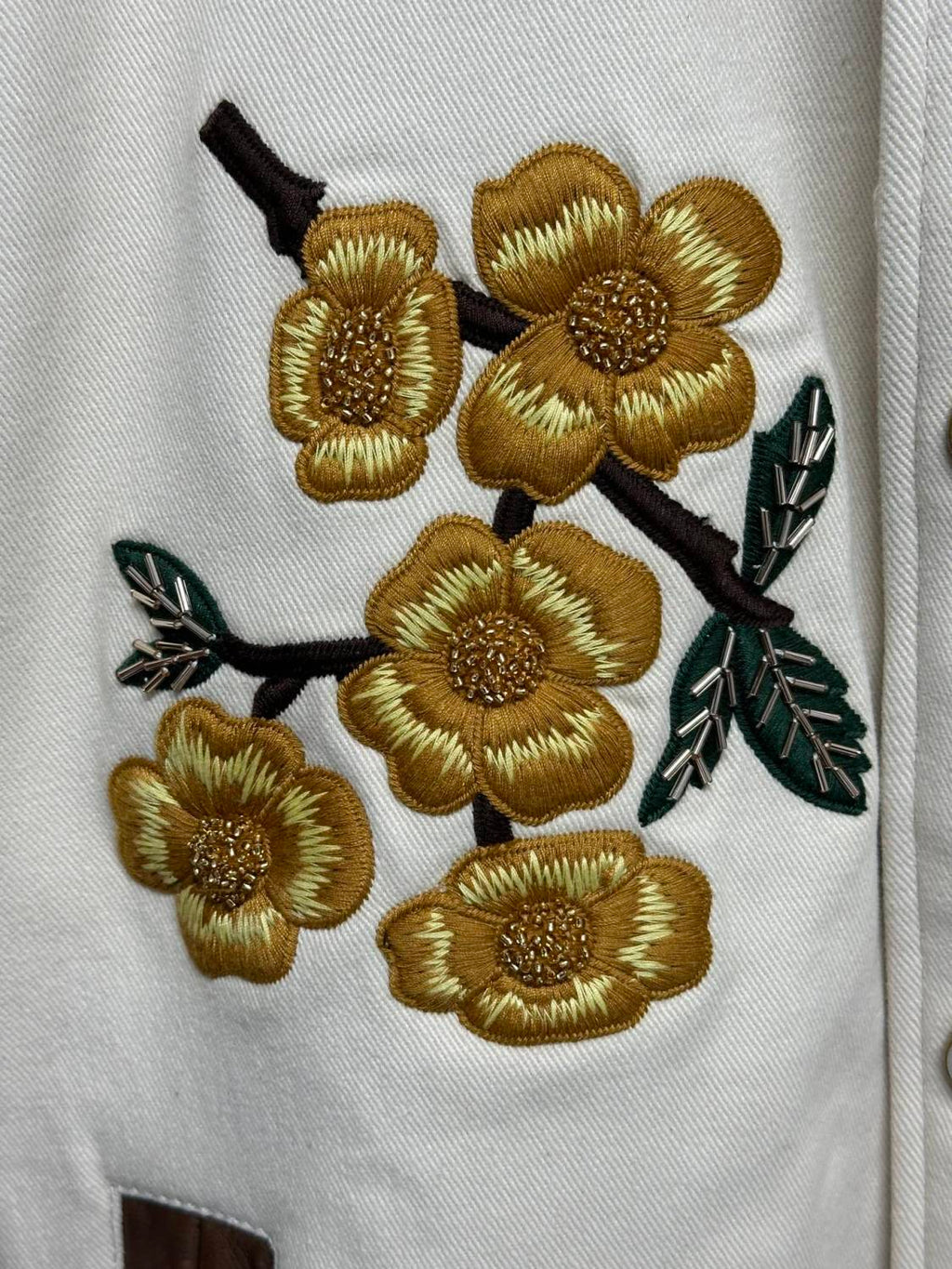 Louis Vuitton Men's Fall And Winter Floral Letters Embroidery Pattern Single Breasted Long Sleeved Jacket #73111