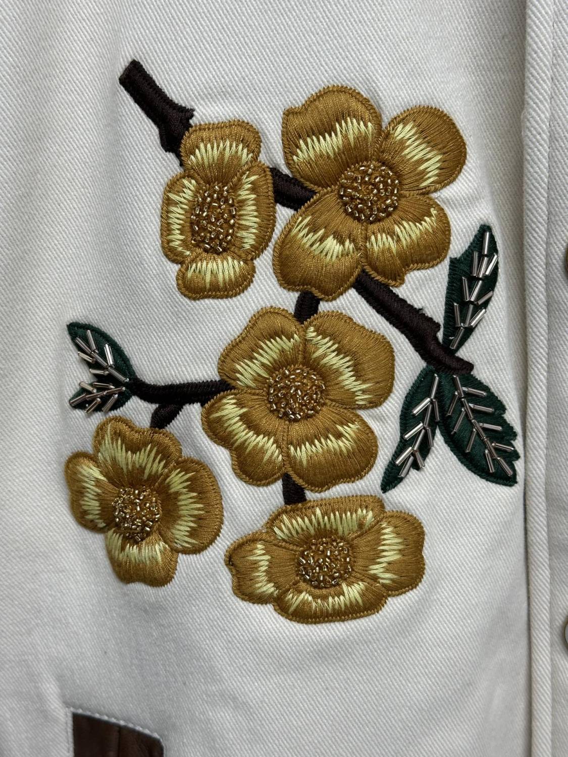 Louis Vuitton Men's Fall And Winter Floral Letters Embroidery Pattern Single Breasted Long Sleeved Jacket #73111