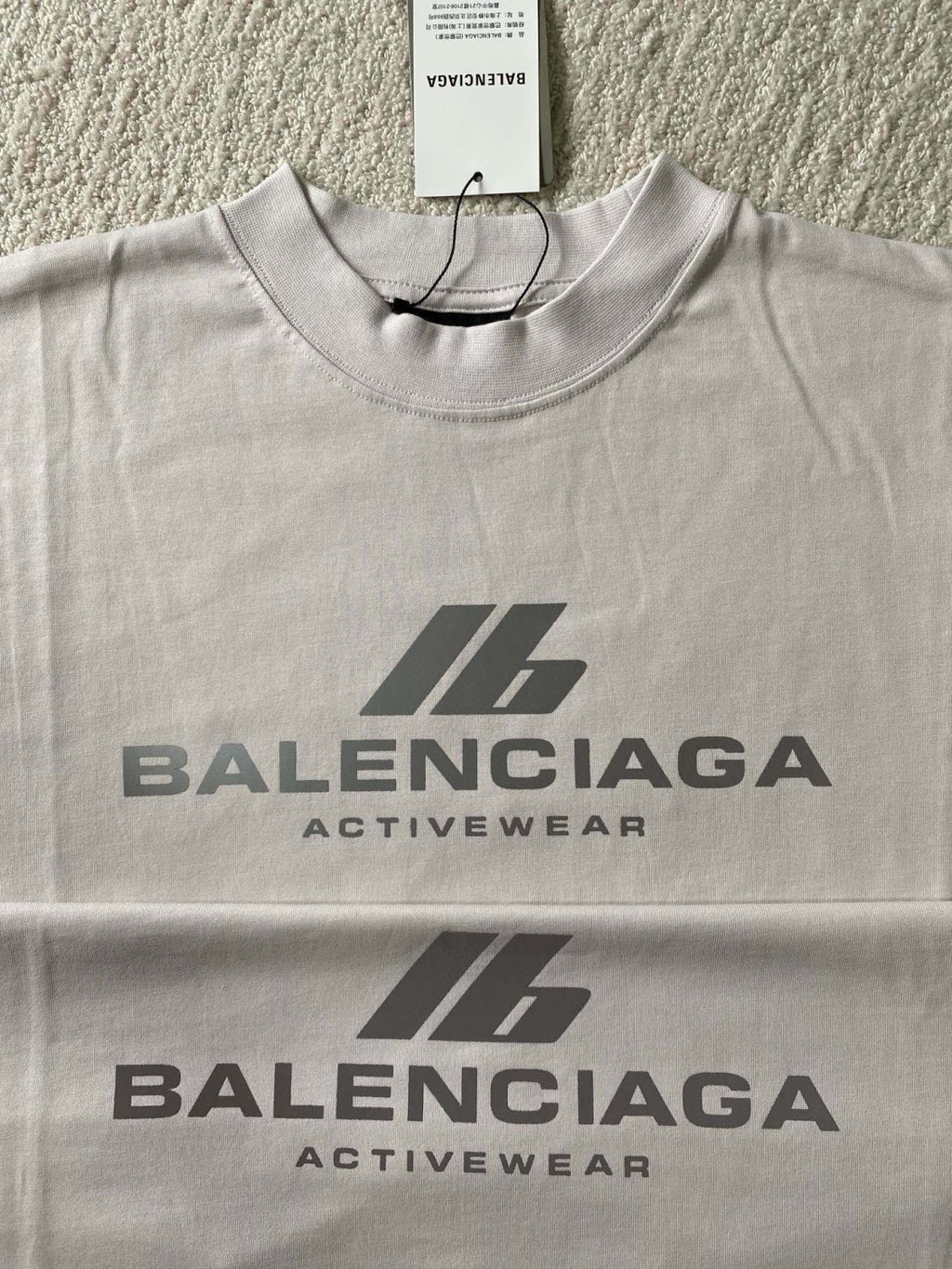 Balenciaga Men's and Women's Summer Solid Color Letter Printed Round Neck Cotton Short Sleeve T-Shirt #99688