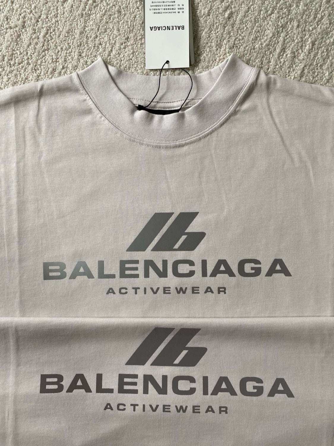 Balenciaga Men's and Women's Summer Solid Color Letter Printed Round Neck Cotton Short Sleeve T-Shirt #99688