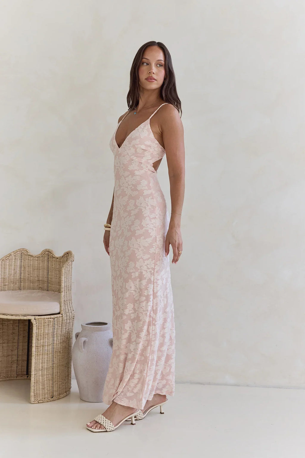 Glowing Glaze Maxi Dress Pink