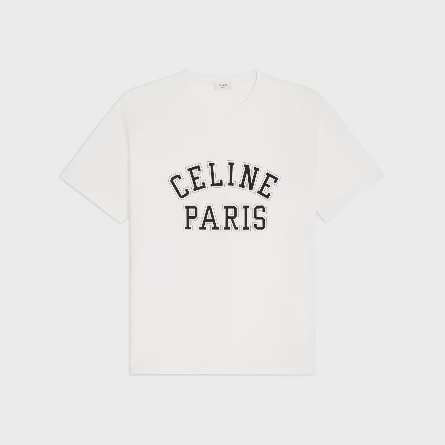 Celine Men's And Women's Summer Fashion Casual Crew Neck Pullover Letter Print Pattern Short Sleeve T-Shirt #79274