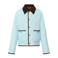 Louis Vuitton Men's Fall And Winter Light Blue Patchwork Fitted Lapel Single Breasted Long Sleeved Jacket #73568