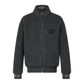 Louis Vuitton Men's Winter Logo Monogrammed Jacquard Pattern Fleece Casual Zipper Jacket #98497