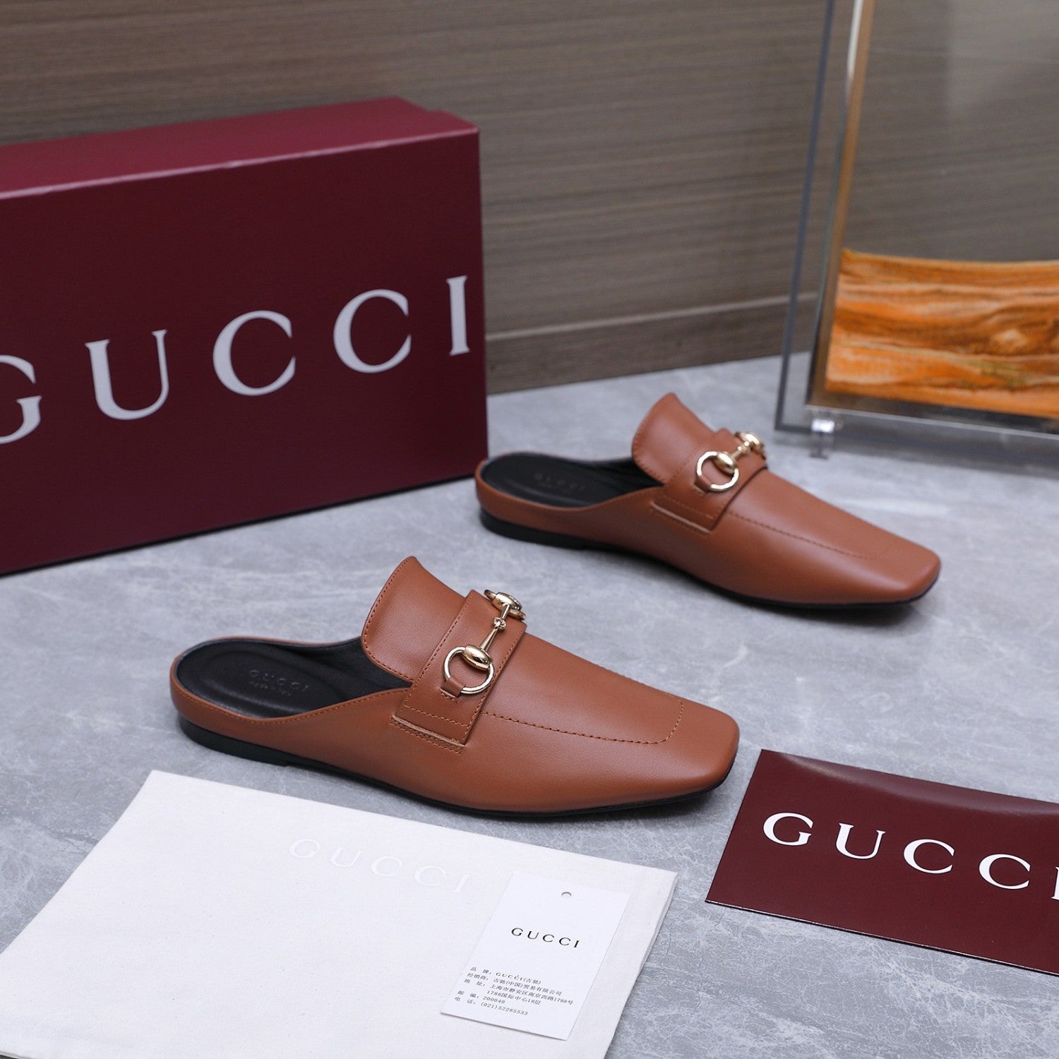 Gucci Flat Loafers Slippers #388039