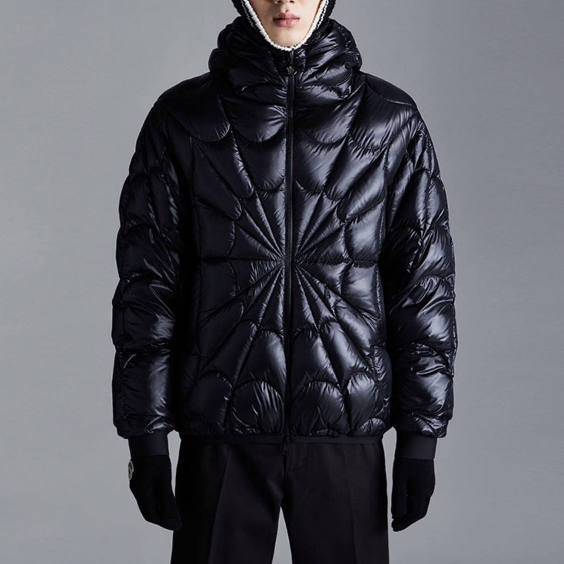 Moncler Black Hooded Long Sleeved Down Jacket #21941