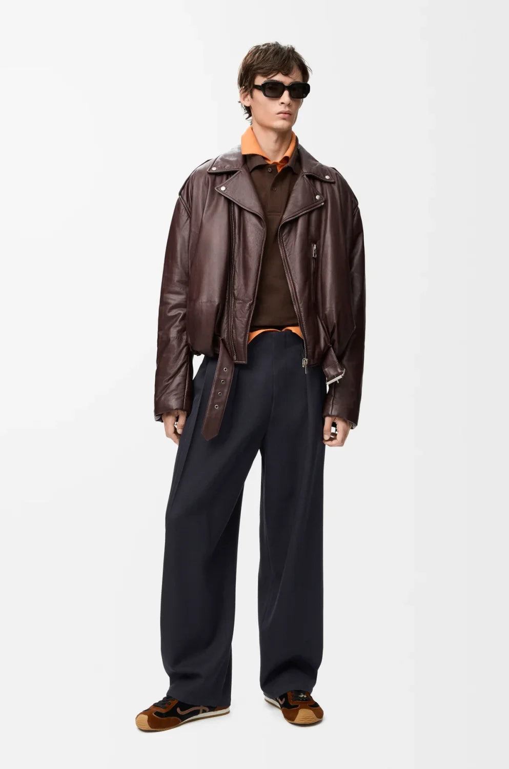 Loewe Trousers in Wool Blue #334437