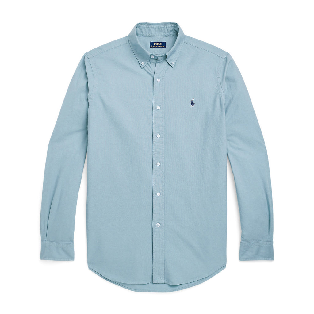 Ralph Lauren Men's Spring and Fall Logo Embroidery Fitted Single Breasted Long Sleeve Shirt #72613
