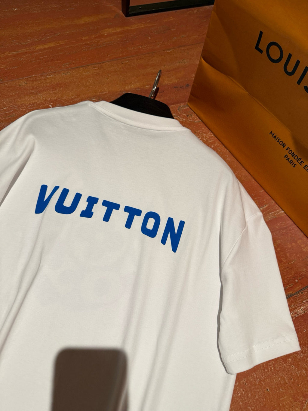 Louis Vuitton Men's And Women's Summer Solid Color Logo Pattern Printed Round Neck Cotton Short Sleeved T-shirt #77812