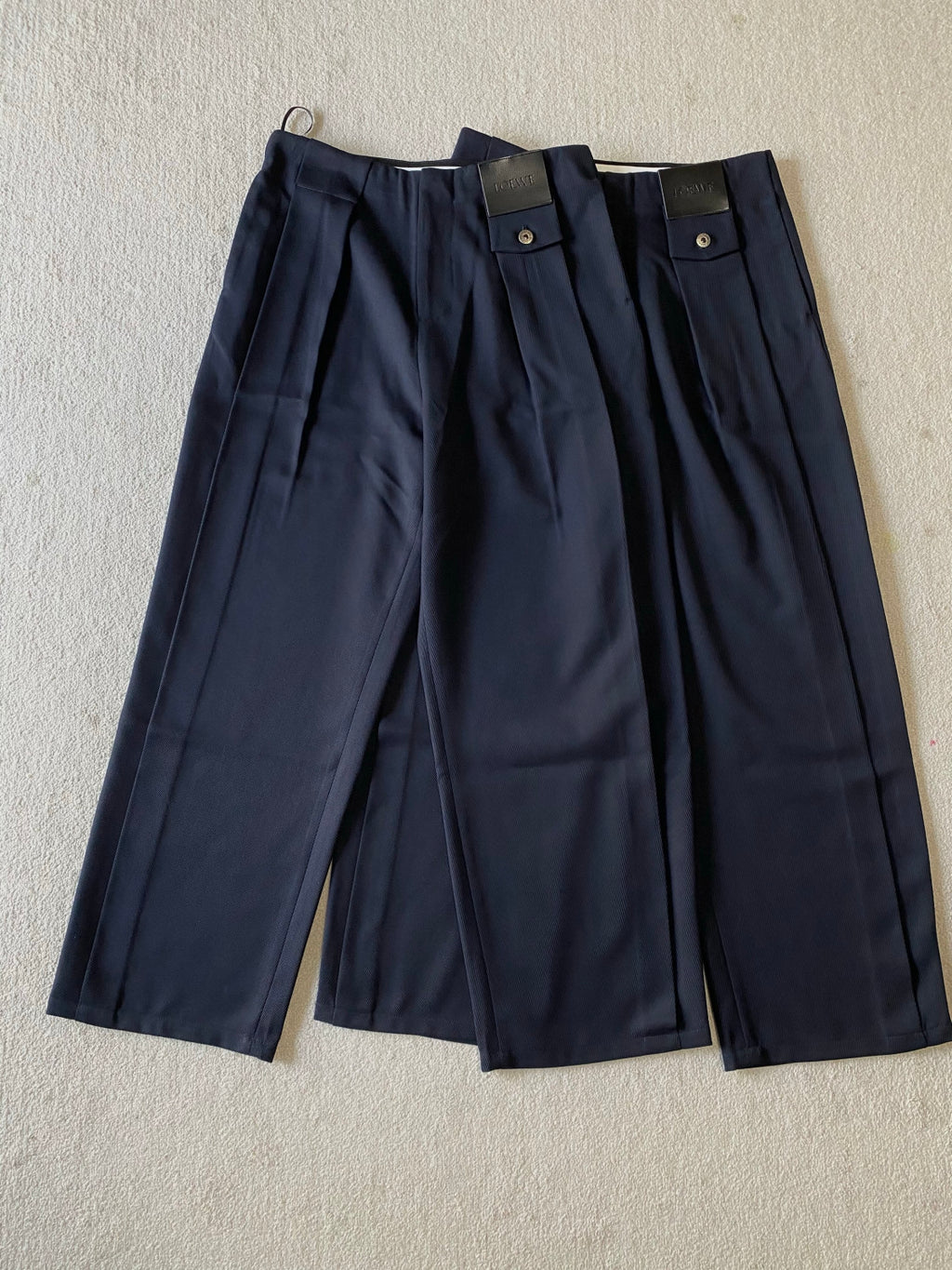 Loewe Trousers in Wool Blue #334437