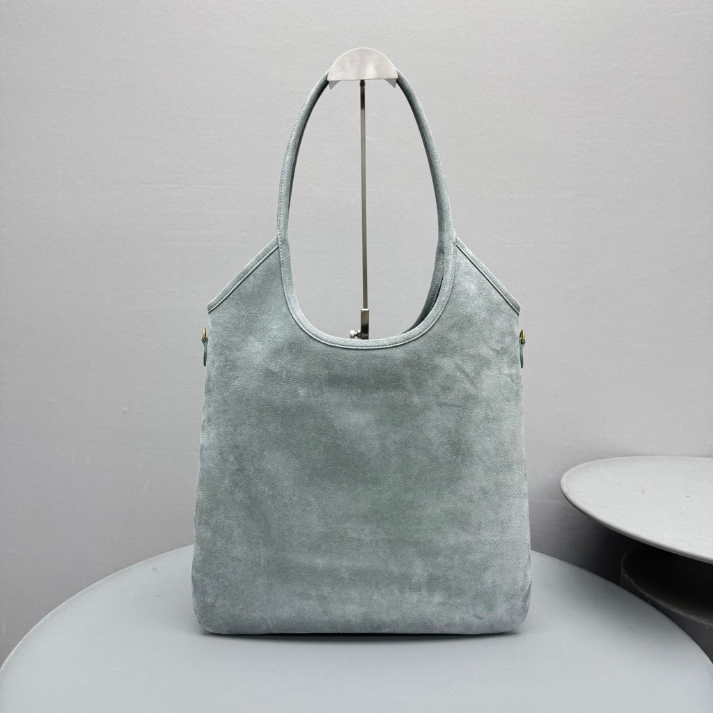 MiuMiu Powder Blue Ivy Suede Bag #382952