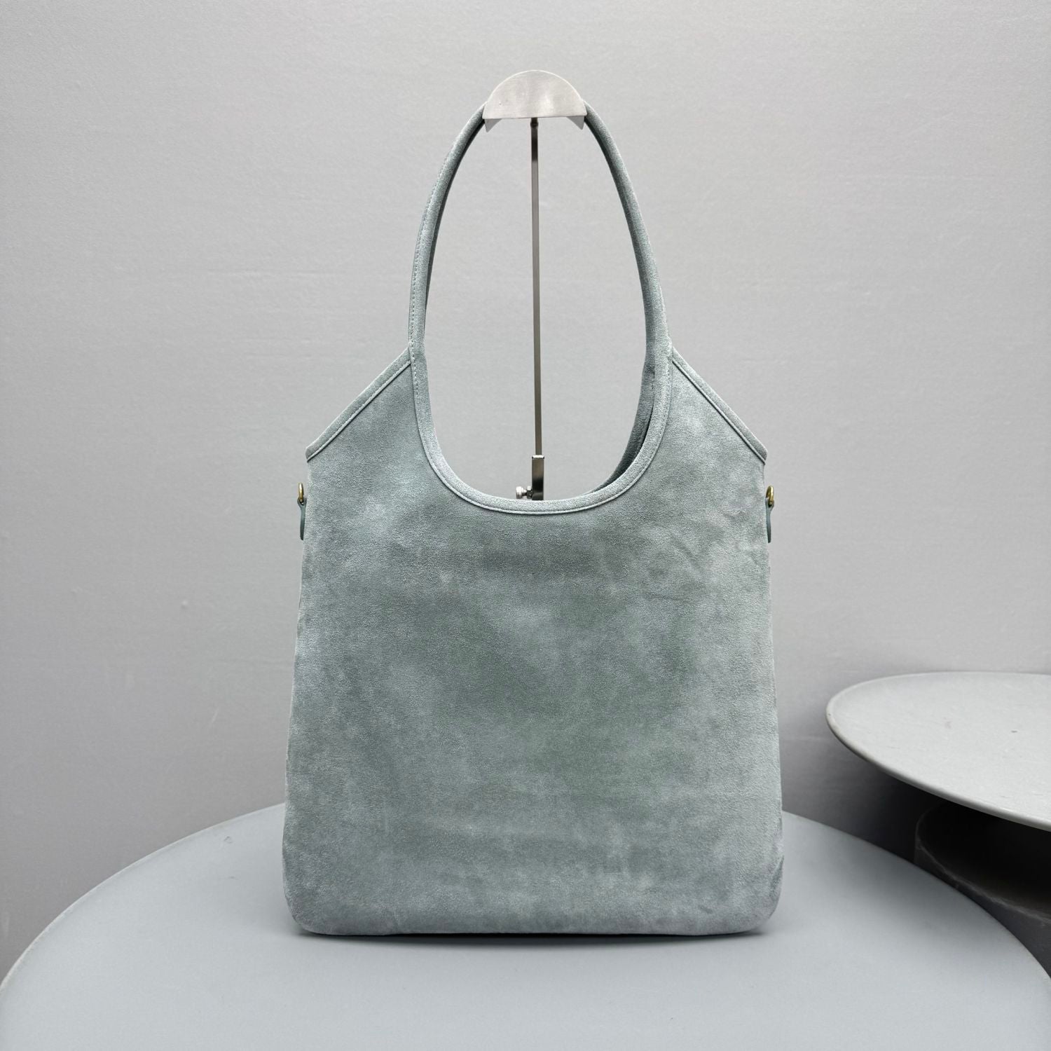 MiuMiu Powder Blue Ivy Suede Bag #382952