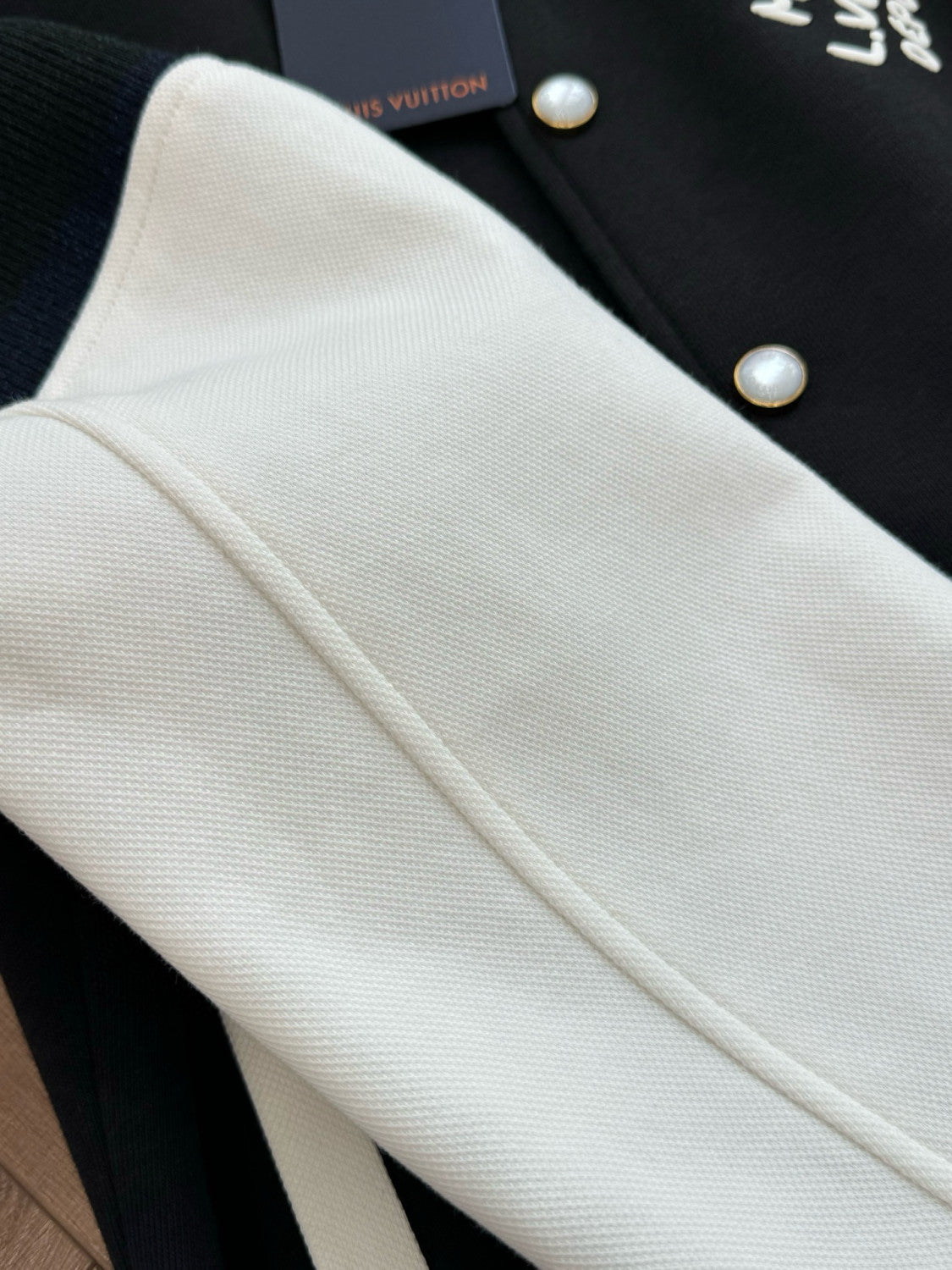 Louis Vuitton Men's Spring And Autumn Cotton Knit Baseball Jacket Single Breasted Colorblocked Cotton Long Sleeve Corset Jacket #77852