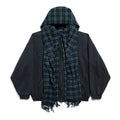 Balenciaga Men's Spring And Autumn UNITY Sports Logo Plaid Scarf Zipper Loose Solid Color Long Sleeve Hoodie Sweatshirt Jacket Ngvp #9481
