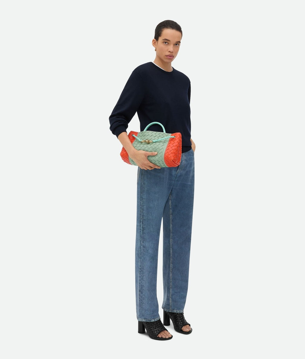 Bottega Veneta East-West Andiamo Chain Top-Handle Bag #329590
