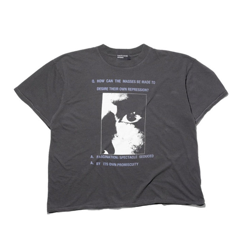 Enfants Riches Deprimes Men's Summer Washed Pattern Letter Print Round Neck Cotton Fitted Short Sleeve T-Shirt Ngvp #8586