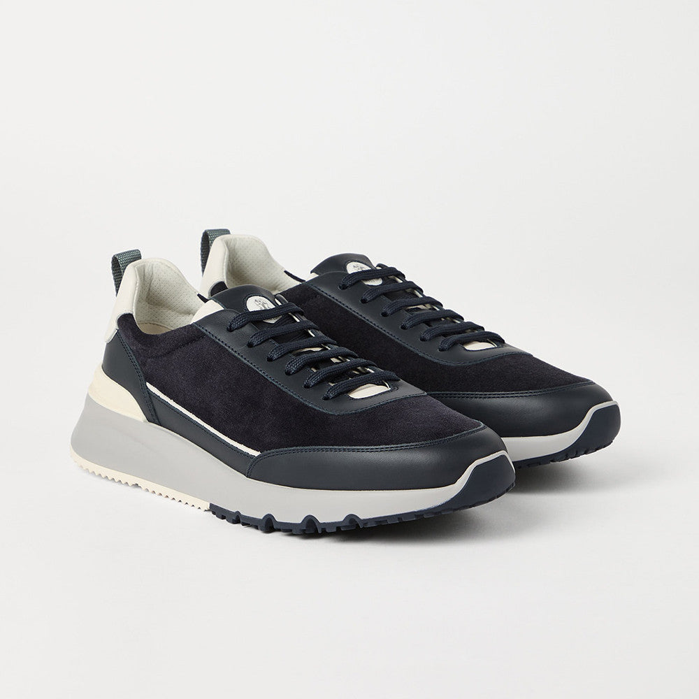 Brunello Cucinellia Suede and Calfskin Runners #375492