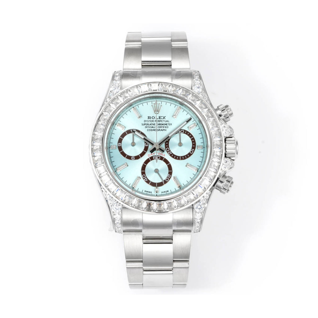 Rolex Men's Automatic Mechanical Movement 100 Meter Water Resistant Dial Watch with Diamonds #75863