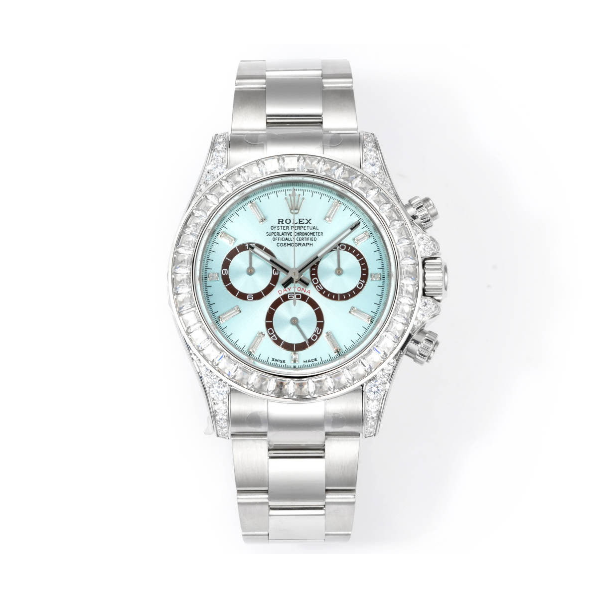 Rolex Men's Automatic Mechanical Movement 100 Meter Water Resistant Dial Watch with Diamonds #75863