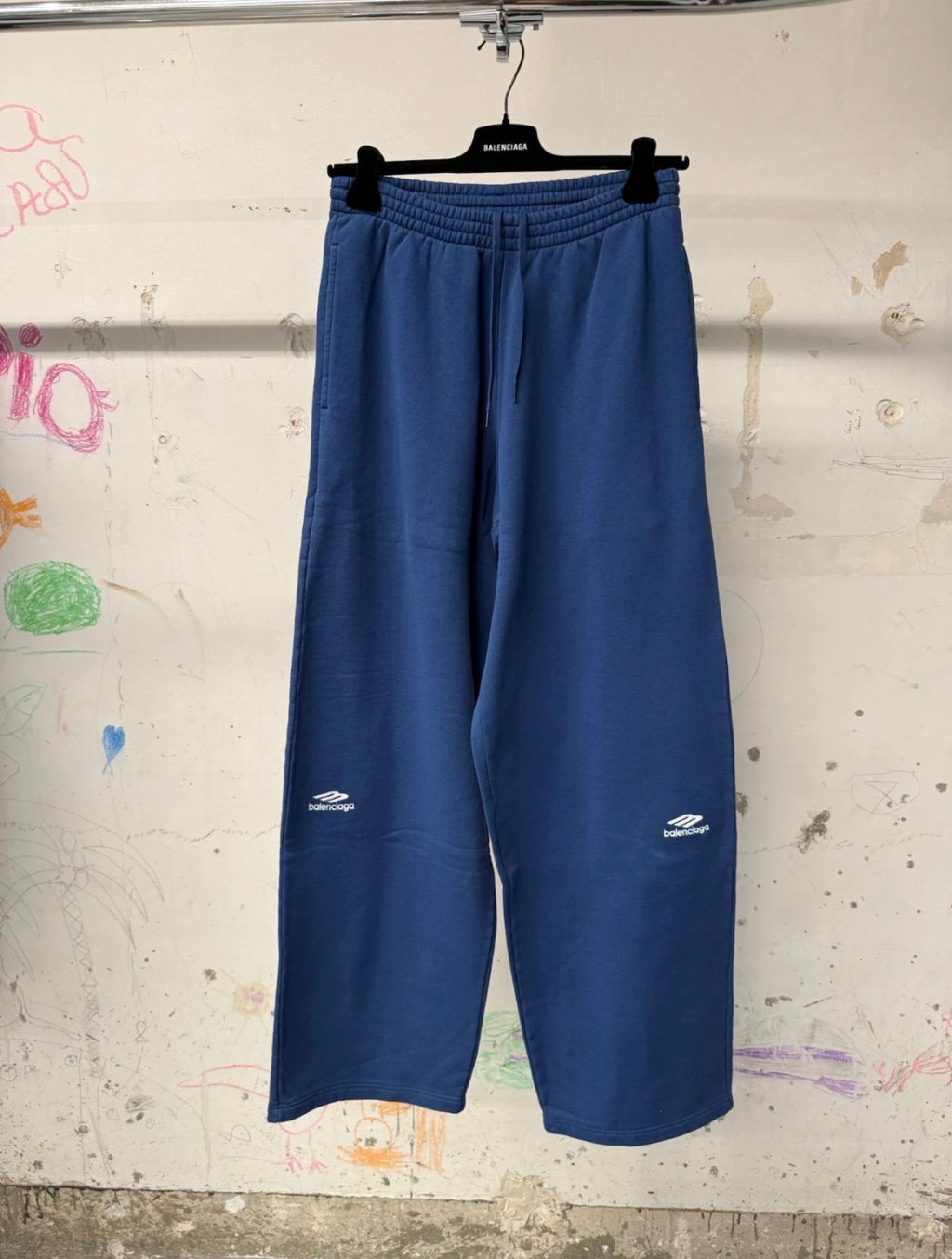 Balenciaga Top-quality Version Men's 3b Sports Icon Sweatpants in Light Marine Blue #336847