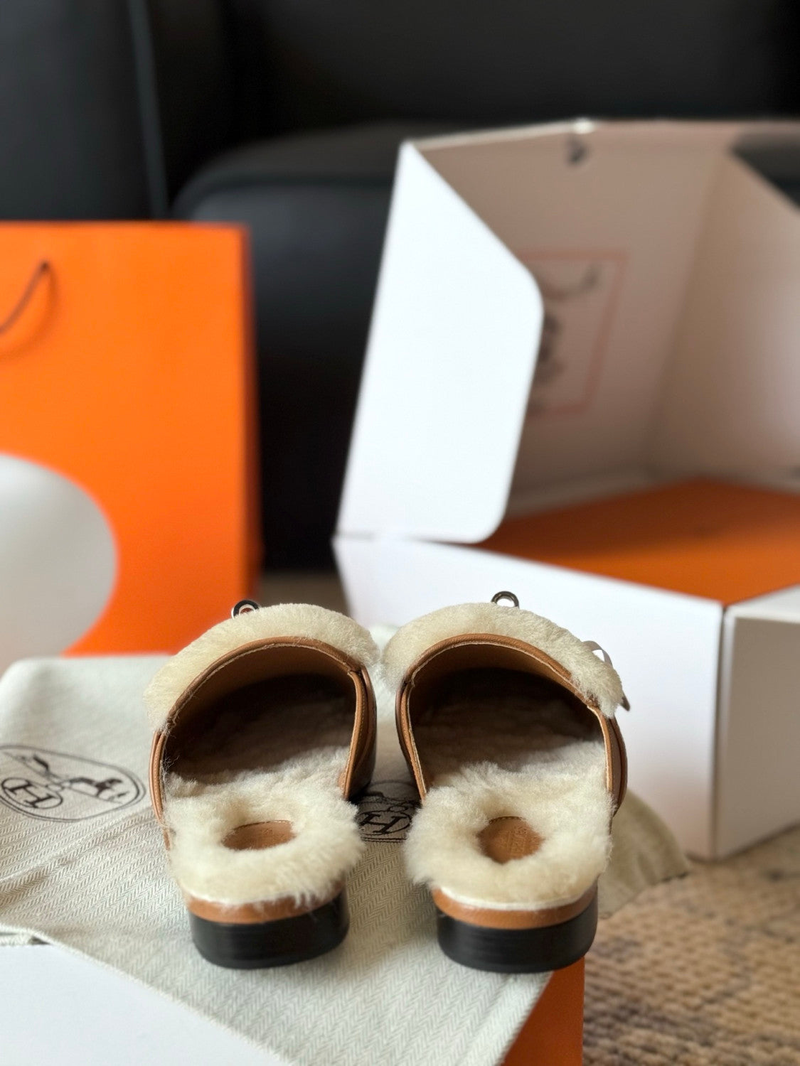 Hermes Oz mule Beige #334029