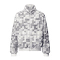 Louis Vuitton Men's Autumn and Winter Square Color Blocking Long Sleeve Fleece Feeling Zipper Jacket #74113