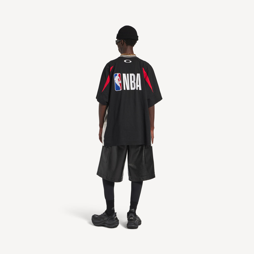 Balenciaga Men's Balenciaga NBA Collaboration Oversized T-shirt in Black Multicolor #377153