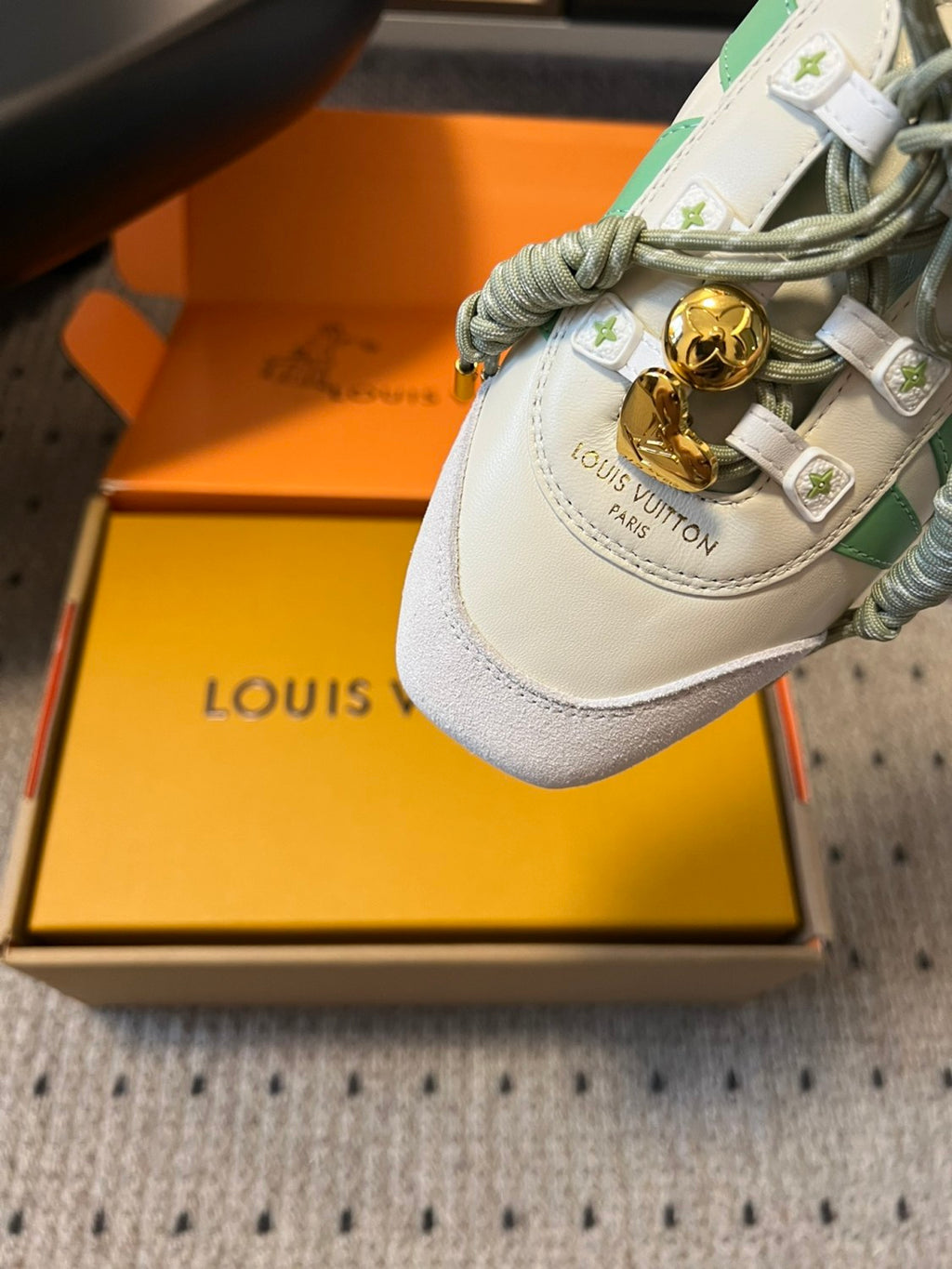Louis Vuitton LV SNEAKERINA Women's Spring/fall Fashion Casual Round Toe Lace Up Leather Low Top Ballet Style Shoes With Thin Soles Shoes #78176