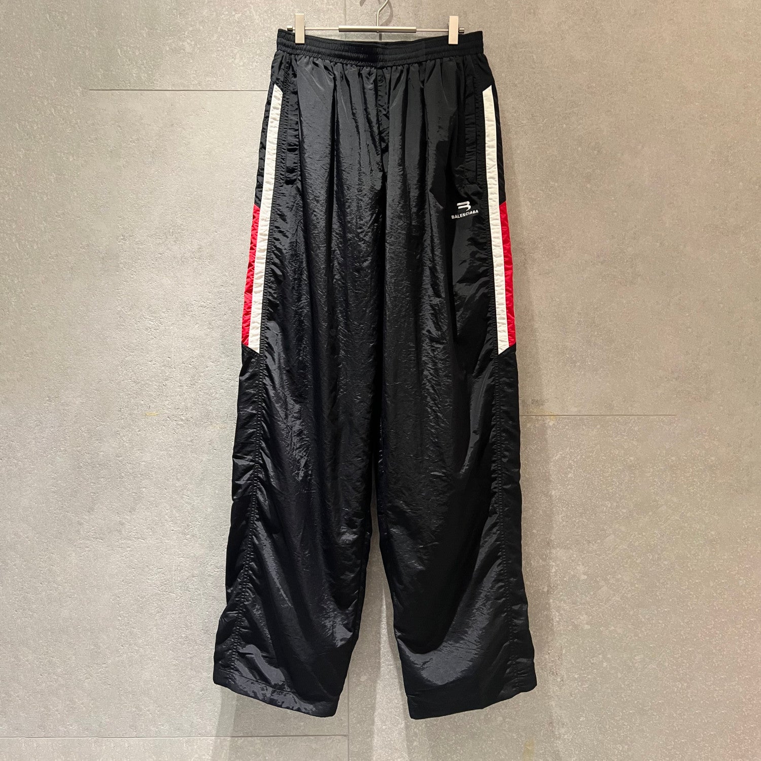 Balenciaga Men's Spring/Fall Fashion Casual Color Block Elastic Waist Side Pocket Zipper Relaxed Fit Sweatpants Pants #78984
