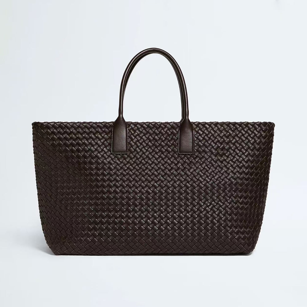 Bottega Veneta Cabat Large 51cm Lambskin Woven Fashionable Handbag  Spacious Casual Bag Bags #196744