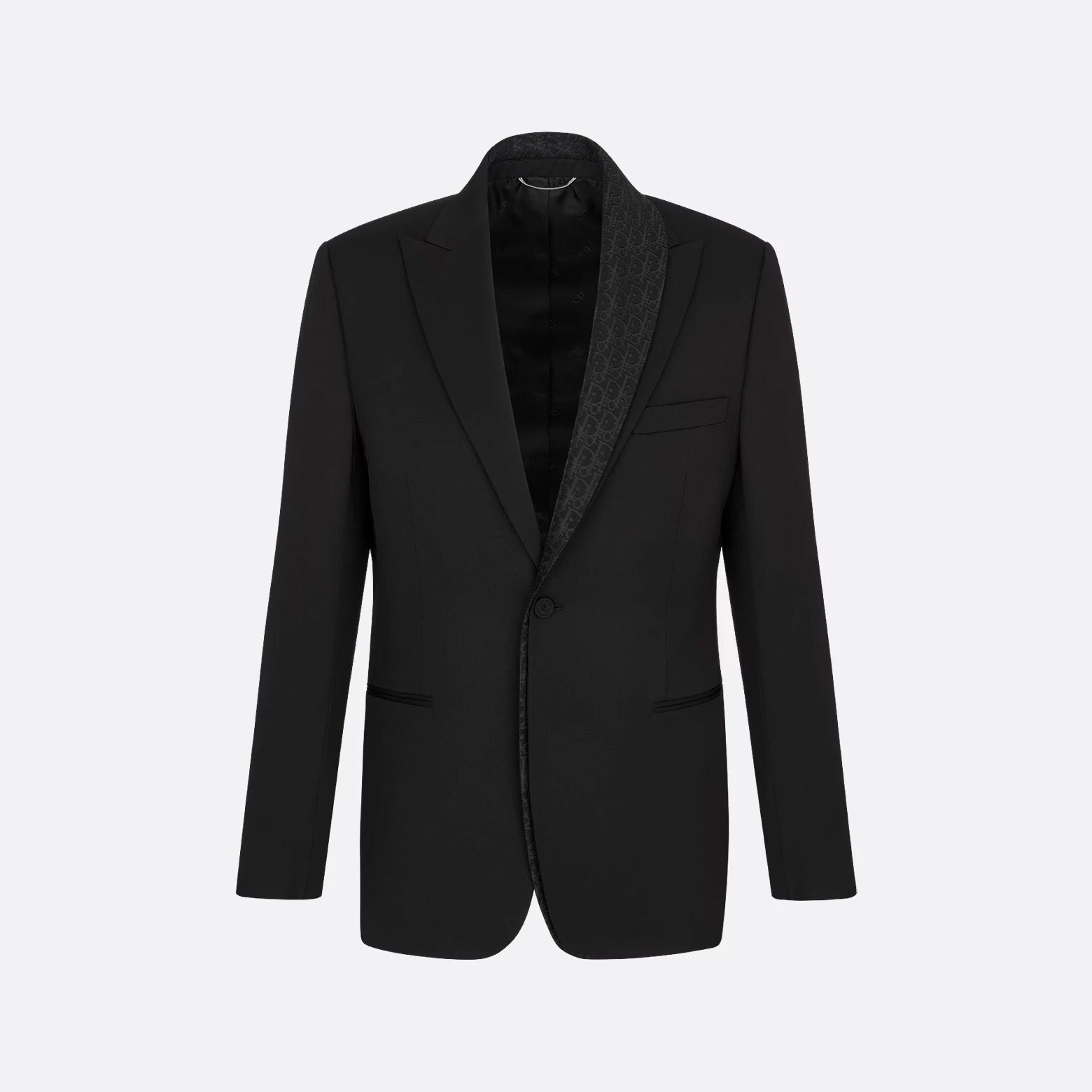 Dior Men's Autumn/Winter Solid Color Classic Lapel Single-Breasted Wool Twill Fabric Twill Print Casual Long Pants Blazer Jacket Suit Set #78244