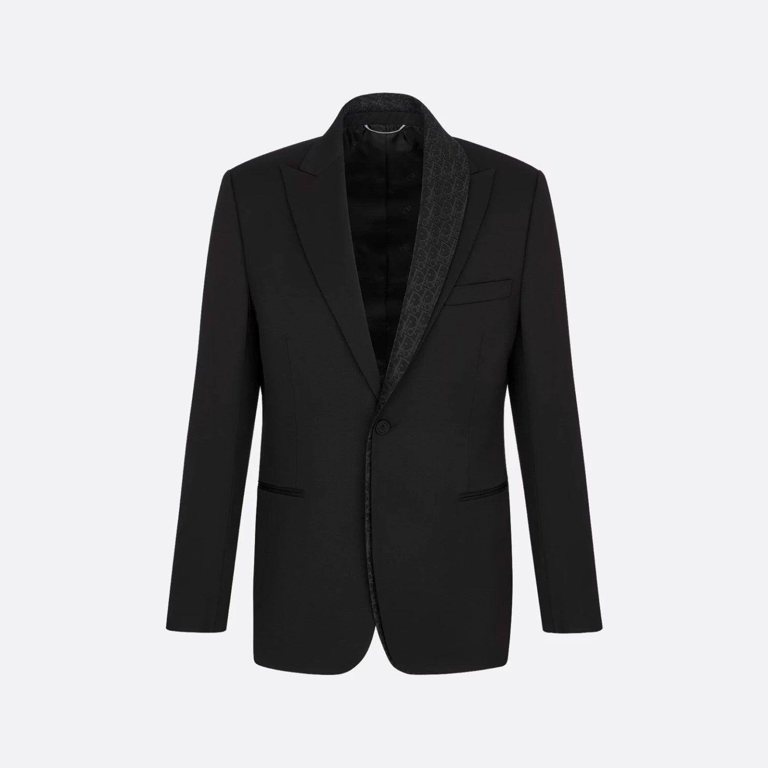 Dior Men's Autumn/Winter Solid Color Classic Lapel Single-Breasted Wool Twill Fabric Twill Print Casual Long Pants Blazer Jacket Suit Set #78244
