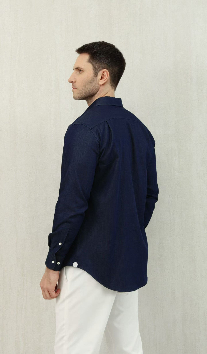 Loro Piana Top-quality Version André Shirt Cotton Ultra Stone-Washed #375405