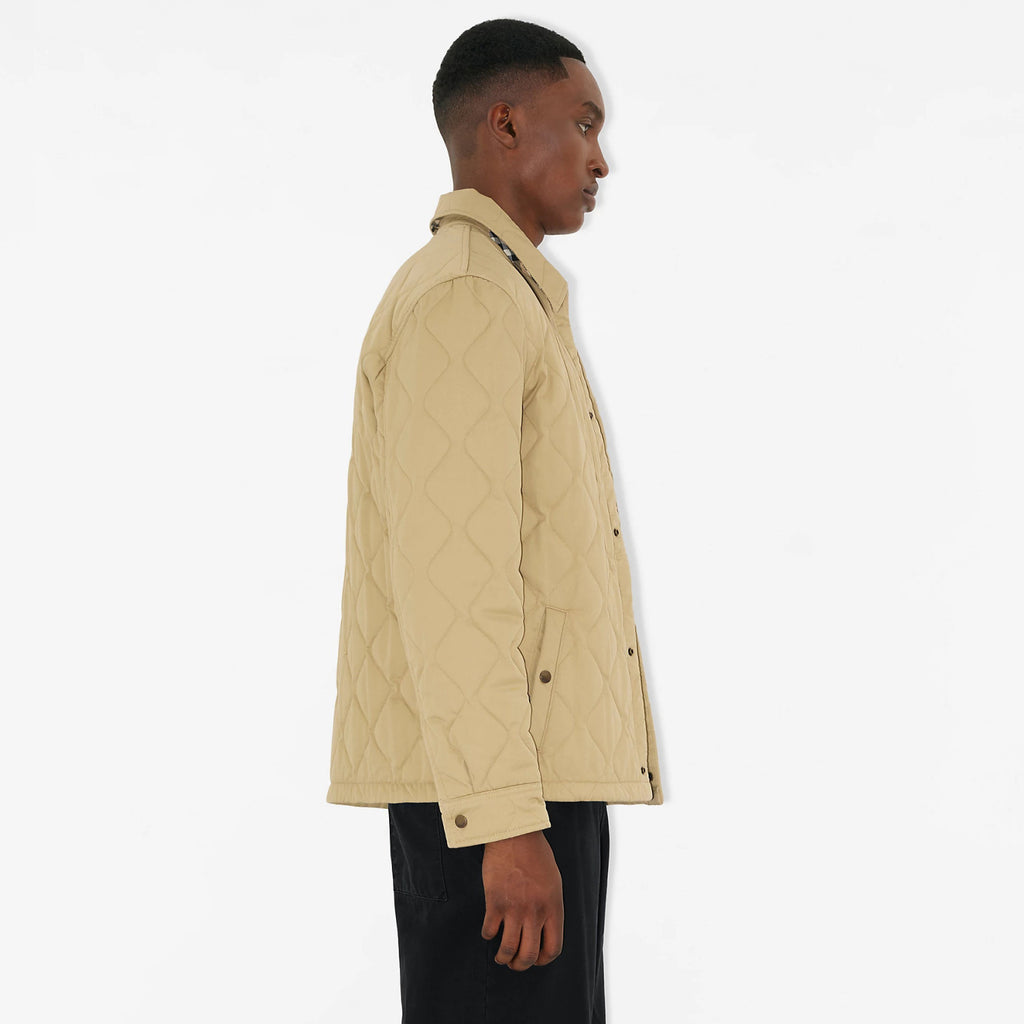 Burberry Men's Spring/Fall Fashion Casual Solid Color Collared Single Breasted Checkered Lined Long Sleeve Jacket #79367