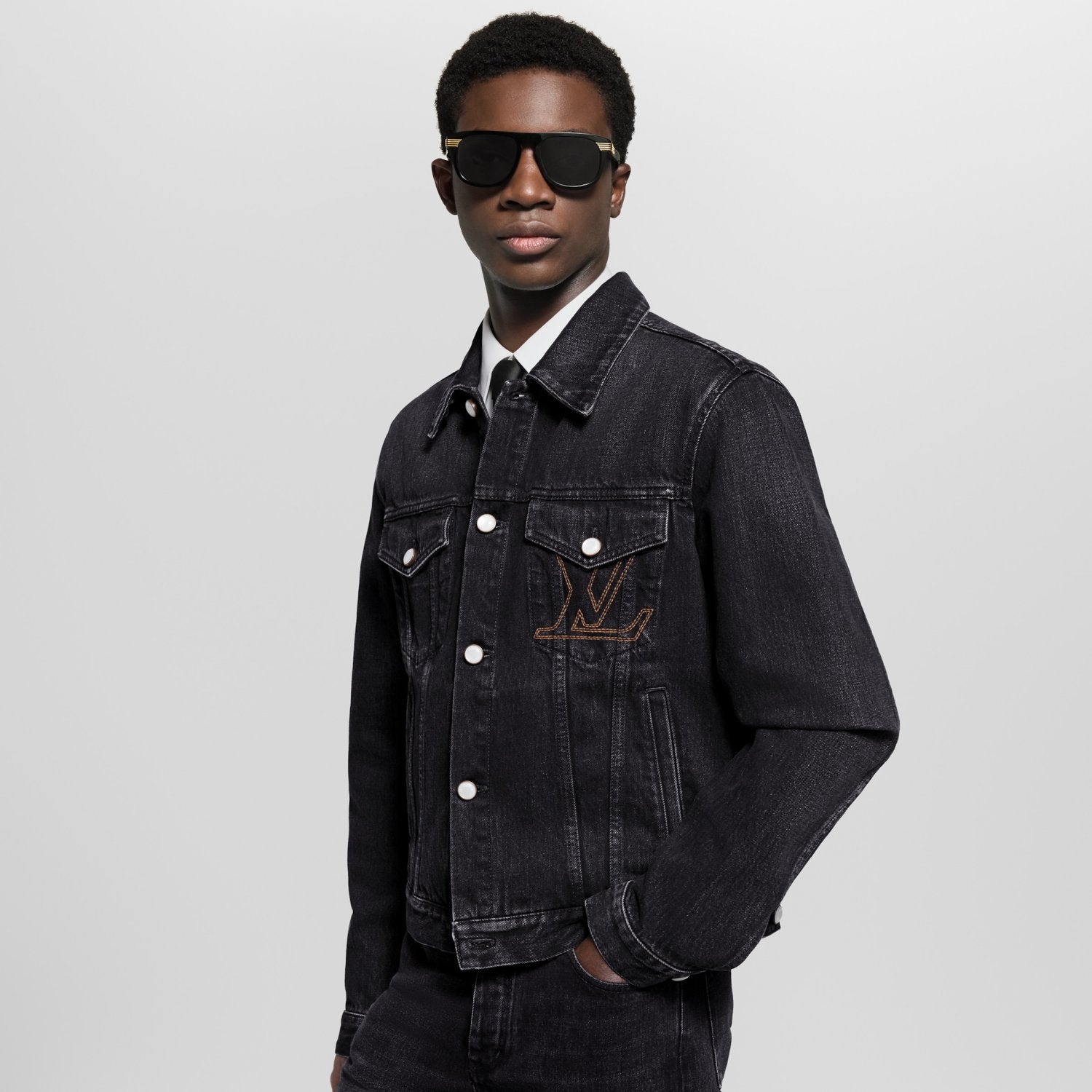 Louis Vuitton 25FW Men's LV Denim Trucker Jacket #333416