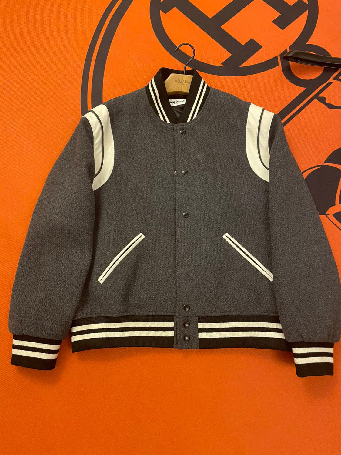 Saint Laurent Teddy Jacket In Wool Ngvp #691