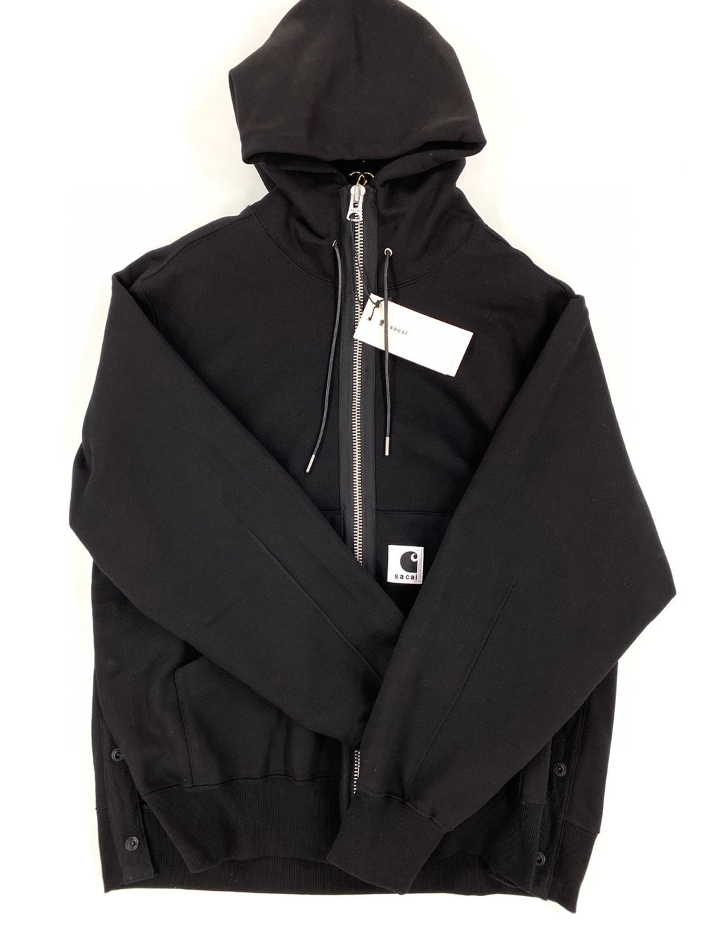 Sacai X CARHARTT Wip Hooded Long Sleeve Zipper Coat Jacket #21914
